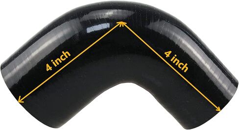 يوكريتيف 90 درجة الكوع 4 طبقات خرطوم سيليكون عالي الأداء مع مشبك T-Bolt 2.0 بوصة إلى 2.5 بوصة (51 مم إلى 63 مم) in Kuwait