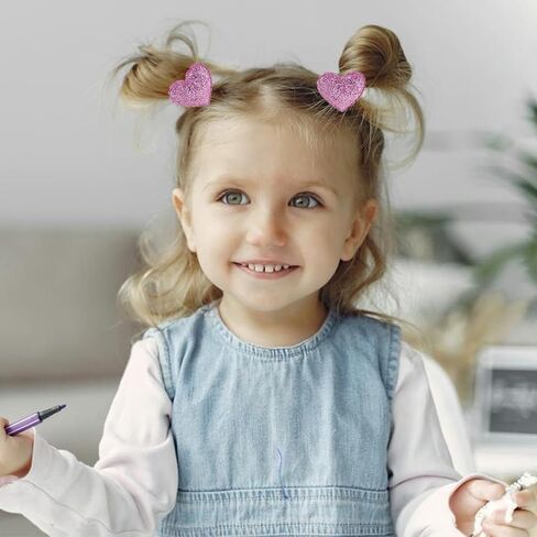 ربطة شعر للفتيات الصغيرات، 24 قطعة من ربطات الشعر اللطيفة اللامعة للفتيات، أربطة مطاطية مرنة على شكل تاج على شكل قلب ونجمة، إكسسوارات شعر للفتيات المراهقات والأطفال الصغار (لون عشوائي، 12 زوجًا) in Kuwait