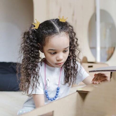 ربطة شعر للفتيات الصغيرات، 24 قطعة من ربطات الشعر اللطيفة اللامعة للفتيات، أربطة مطاطية مرنة على شكل تاج على شكل قلب ونجمة، إكسسوارات شعر للفتيات المراهقات والأطفال الصغار (لون عشوائي، 12 زوجًا) in Kuwait