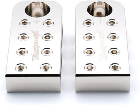 4x1/0 AWG Spot Battery Terminal Distribution Block 0 Gauge Input Style Bolt Down Post Heavy Duty Electrical Grade Aluminum Pair in Saudi Arabia