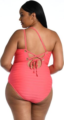 La Blanca Women's Shoulder One Piece Swimsuit in Saudi Arabia