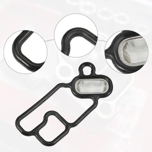 ACROPIX Solenoid Gasket Spool Valve Filter Screen Fit for Honda - Pack of 1 Black in Saudi Arabia