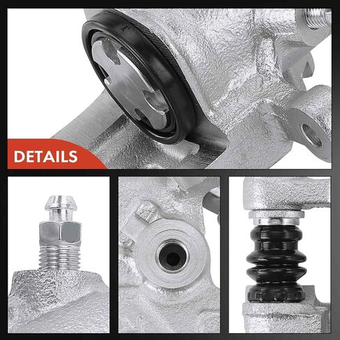 A-Premium Disc Brake Caliper Assembly Without Bracket Compatible with Hyundai Elantra 2001-2004, Tiburon 2003-2004 & Kia Spectra 2004 - Rear Right Passenger Side in Saudi Arabia
