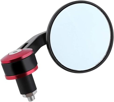1 Pair Bike Mirrors, Bike Bar End Mirror Round Bicycle Rearview Mirror Safe Cycling Rearview Mirror Universal 7/8 inch(Gold Bar End) in Saudi Arabia