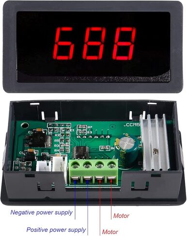 2pcs 6V 12V 24V Digital Display LED DC Motor Speed Controller,8A DC Motor Speed Controller PWM Stepless Speed Control Switch Driver with Duty Cycle LED Digital Display & Knob CCM5D in Saudi Arabia
