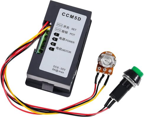 2pcs 6V 12V 24V Digital Display LED DC Motor Speed Controller,8A DC Motor Speed Controller PWM Stepless Speed Control Switch Driver with Duty Cycle LED Digital Display & Knob CCM5D in Saudi Arabia