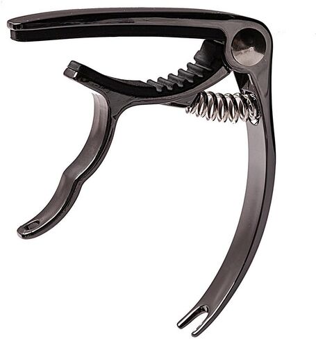 Guitar Capo with 6 Free Picks for Ukulele Acoustic and Electric Guitars, Quick Change Ukulele & Banjo Capos(Silver) in Saudi Arabia