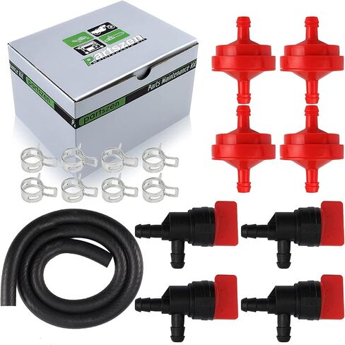 90 Degree Fuel Shut Off Valve for 698181 494539 697944 for Tecumseh 35857 with Clamps with Fuel Filter in Saudi Arabia