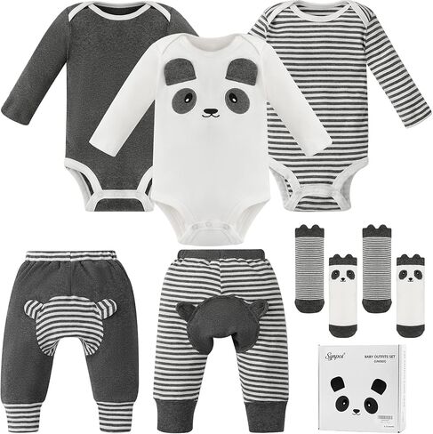 Toddler Unisex Baby Romper, Infant Cotton Jumpsuit Suit - Newborn Footed Onsies Rompers Long Sleeve Bodysuit Clothes 0M-2T in Saudi Arabia