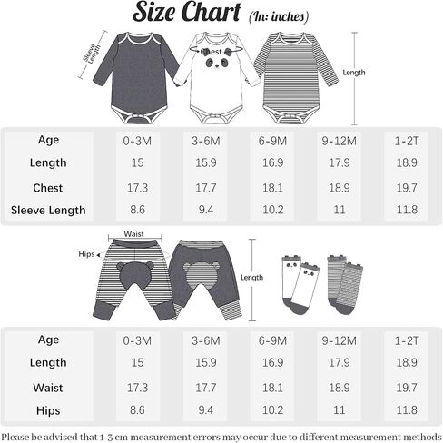 Toddler Unisex Baby Romper, Infant Cotton Jumpsuit Suit - Newborn Footed Onsies Rompers Long Sleeve Bodysuit Clothes 0M-2T in Saudi Arabia