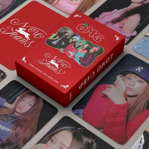 55 قطعة من بطاقات الصور Kpop - بطاقات Lomo ألبوم OMG المقاومة للماء من بطاقات Kpop لتزيين مجموعة المعجبين، هدية بطاقة تهنئة لمجموعة Kpop Girl لحفلة عيد الميلاد in Saudi Arabia