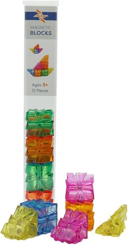 ZAZ 12 Piece Magnetic Blocks, STEM Construction Toy Building Set in Kuwait