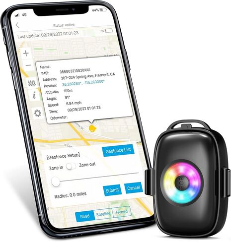 جهاز تعقب GPS صغير من ABLEGRID للكلاب والقطط (الشهر الأول مجانًا) جهاز تتبع صغير في الوقت الحقيقي بطارية 30 يومًا 4G LTE جهاز تعقب لاصق مخفي يمكن ارتداؤه in Kuwait