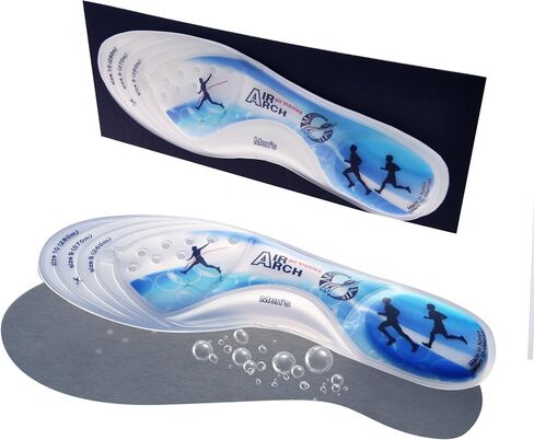 Insoles Running Blue for Men Support Air Orthotics Shoe Inserts Foot Pain Shock Absorption in Saudi Arabia