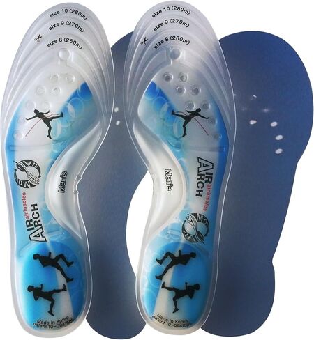 Insoles Running Blue for Men Support Air Orthotics Shoe Inserts Foot Pain Shock Absorption in Saudi Arabia