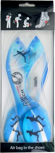 Insoles Running Blue for Men Support Air Orthotics Shoe Inserts Foot Pain Shock Absorption in Saudi Arabia