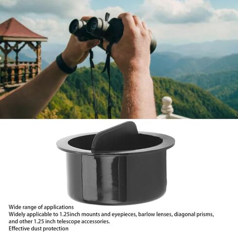 Telescope Lens Cap, Durable Telescope Dust Cap with Storage Case, Plastic Lens Dust Cover for 1.25 Inch Mounts and Eyepieces, Barlow, Diagonal Prism,Telescope Accessories in Saudi Arabia