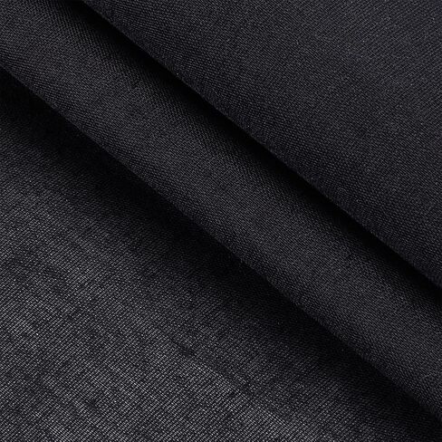 BENECREAT 44.5x39 Inch Black Cotton Interfacing Fabric Woven Cotton Iron-On Fusible Interfacing Iron Lining Fabric for Blouses Dress Shirts Collars DIY Sewing Accessories in Saudi Arabia