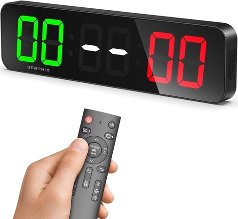 لوحة نتائج رقمية ومؤقت وساعة مقاس 15.2 بوصة، لون LED متغير، لوحة نتائج إلكترونية على الطاولة مع جهاز تحكم عن بعد، حافظة نتائج للألعاب/ثقب الذرة/بينج بونج/الكرة الطائرة/رياضات تنس الطاولة in Kuwait