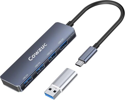 USB C Hub 4 Ports 3.0, USB C to USB Hub, 4Ports 3.0 USB Adapter Docking Station for iMac, MacBook Pro/Air, Mac, Ipad Pro, Surface, Chromebook, PS4, Xbox, and Samsung Laptops. (Navy Blue) in Saudi Arabia