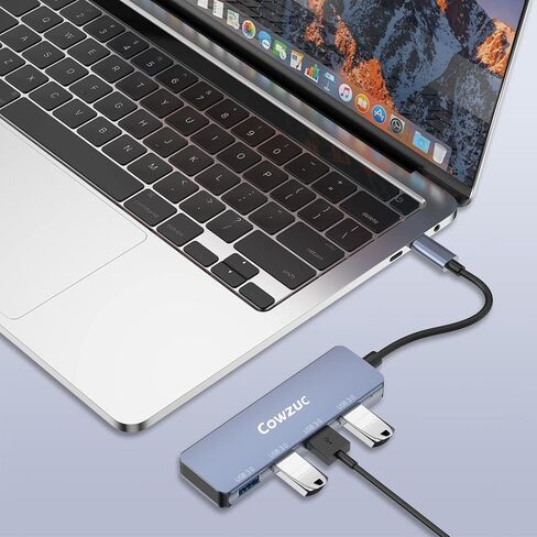 USB C Hub 4 Ports 3.0, USB C to USB Hub, 4Ports 3.0 USB Adapter Docking Station for iMac, MacBook Pro/Air, Mac, Ipad Pro, Surface, Chromebook, PS4, Xbox, and Samsung Laptops. (Navy Blue) in Saudi Arabia