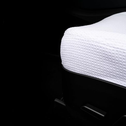 Tesla Seat Cover 2024 - Performance Towel Seat Cover Fits 2018-2024 Tesla Model Y & Model 3, 1 White Front Seat Cover in Kuwait