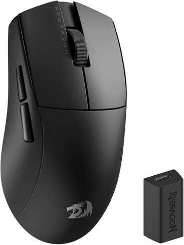 ماوس ألعاب لاسلكي Redragon M916 PRO ثلاثي الأوضاع، ماوس ألعاب 49 جيجا خفيف للغاية 26 كيلو نقطة في البوصة مع تصميم قبضة طبيعية مريحة، أزرار كاملة قابلة للبرمجة، يدعم البرنامج روابط المفاتيح DIY وDPI in Saudi Arabia