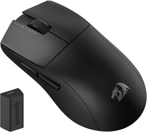 ماوس ألعاب لاسلكي Redragon M916 PRO ثلاثي الأوضاع، ماوس ألعاب 49 جيجا خفيف للغاية 26 كيلو نقطة في البوصة مع تصميم قبضة طبيعية مريحة، أزرار كاملة قابلة للبرمجة، يدعم البرنامج روابط المفاتيح DIY وDPI in Saudi Arabia