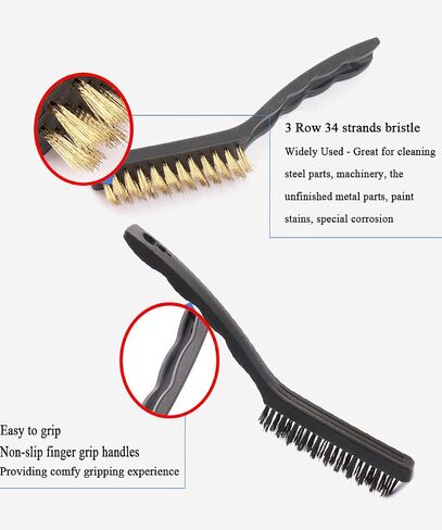Sayago Wire Brush for Rust Removal Small Wire Brush for Cleaning Welding Slag Rust Dust and Outdoor (9 Piece Brush Set) in Saudi Arabia