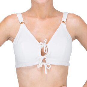 Cottonique Hypoallergenic Organic Cotton Drawstring Bra for Women with Skin Allergies and Sensitive Skin