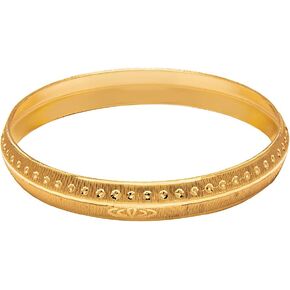 bodha Traditional Indian Designer Stylish Self Design Amritsari Gold Colour Sikh Kada for Men