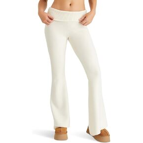 Juicy Couture Fold-Over Waistband Sweater Wide Leg with Bling