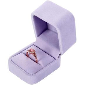 FAYADA Velvet Necklace Storage Box Pendant Gift Case Jewelry Display Box for Anniversary Christmas Showcase