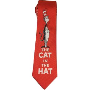 ربطة عنق جديدة جديدة ذات شريط أحمر قابلة للعكس من دكتور سيوس كات إن ذا هات in Kuwait