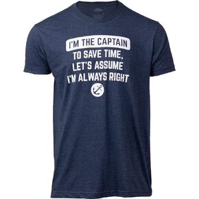 Boating Humor Tee Shirts - Funny Boat Captain, Nautical Fishing Joke T-Shirts for Men or Women