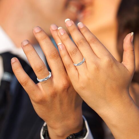 Vxddy Promise Rings for Couples Matching Couple Ring Cross Love River S925 Sterling Silver Adjustable Him and Her Engagement Marry Wedding Band Cute Gifts, Precious Metal, Cubic Zirconia in Kuwait