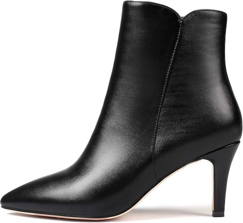 YODEKS Women's Pointed Toe Ankle Boots 8.5CM High Heel Winter Booties Side Zipper Shoes in Saudi Arabia
