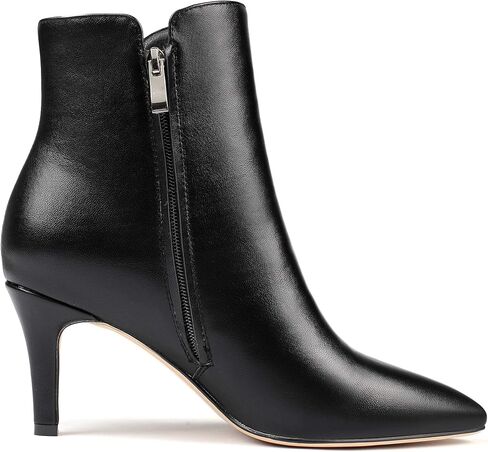 YODEKS Women's Pointed Toe Ankle Boots 8.5CM High Heel Winter Booties Side Zipper Shoes in Saudi Arabia