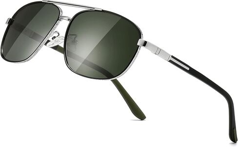 نظارات شمسية مربعة للرجال من SUNGAIT حماية من الأشعة فوق البنفسجية 400، ظلال طيار للرجال أثناء قيادة الصيد in Kuwait