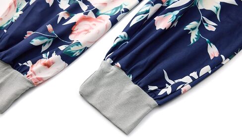 Women's Jogger Pants Drawstring Elastic Waist Lounge Pants Floral Print Yoga Boho Trousers in Kuwait