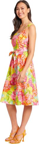 London Times Floral Summer Cute Knee Length, Wedding Guest Dresses for Women in Saudi Arabia