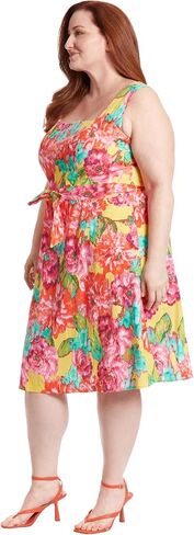 London Times Floral Summer Cute Knee Length, Wedding Guest Dresses for Women in Saudi Arabia