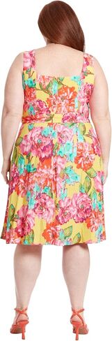 London Times Floral Summer Cute Knee Length, Wedding Guest Dresses for Women in Saudi Arabia