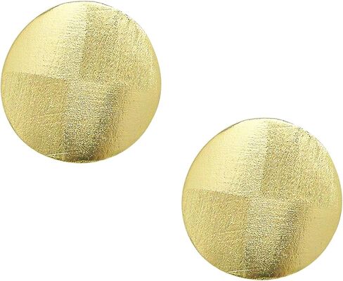 Sheila Fajl 1" Blair Disc Stud Earrings in Gold Plated in Kuwait