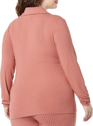 Amazon Essentials Women's Wide Rib Long Sleeve Button-up Collared Cardigan (Previously Daily Ritual) in Saudi Arabia