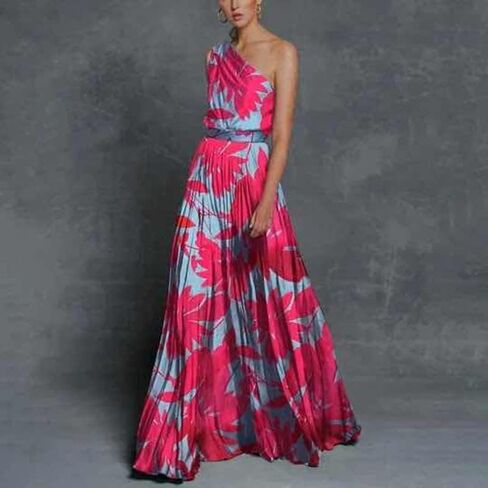 Women Fashion Summer Sleeveless Floral Maxi Dresses in Saudi Arabia