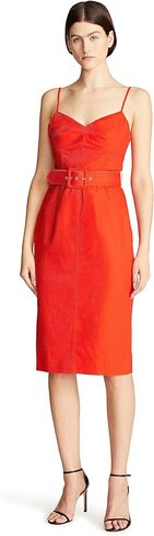 HALSTON Women's Aryelle Dress in Linen Suiting in Saudi Arabia