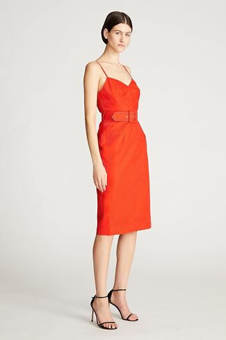 HALSTON Women's Aryelle Dress in Linen Suiting in Saudi Arabia