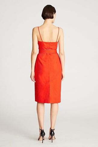 HALSTON Women's Aryelle Dress in Linen Suiting in Saudi Arabia