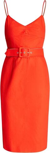 HALSTON Women's Aryelle Dress in Linen Suiting in Saudi Arabia